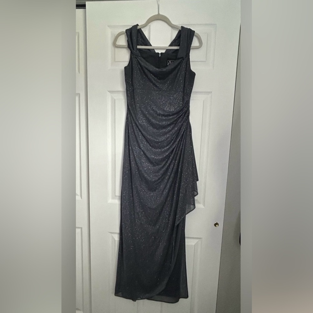 Alex Evenings Charcoal Gown